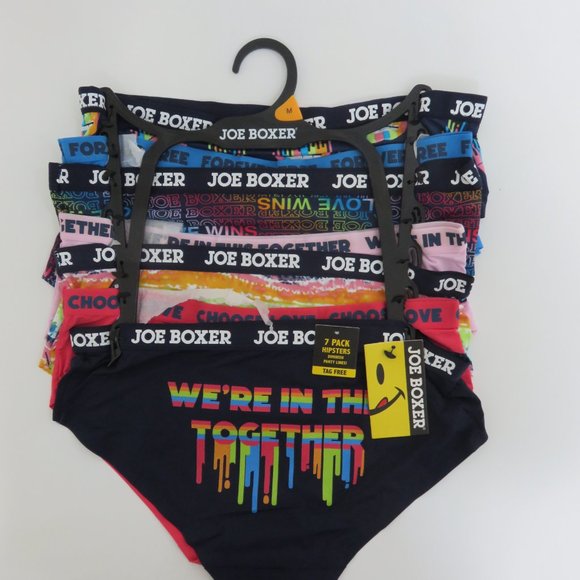 (#E) Joe Boxer 7-Pack Hipster Size M Women Panties - Picture 1 of 11